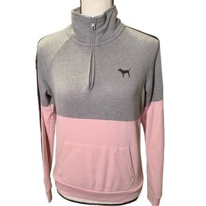 PINK Mid-Zip Sweatshirt